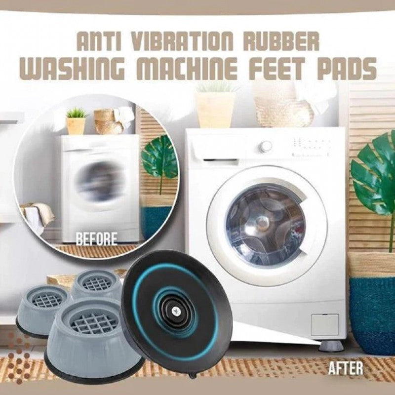 Pack Of 4 Anti Vibration Feet Pads Washing Machine Shock Absorption Rubber Mat Anti-Vibration Pad Dryer Non-Slip Pad