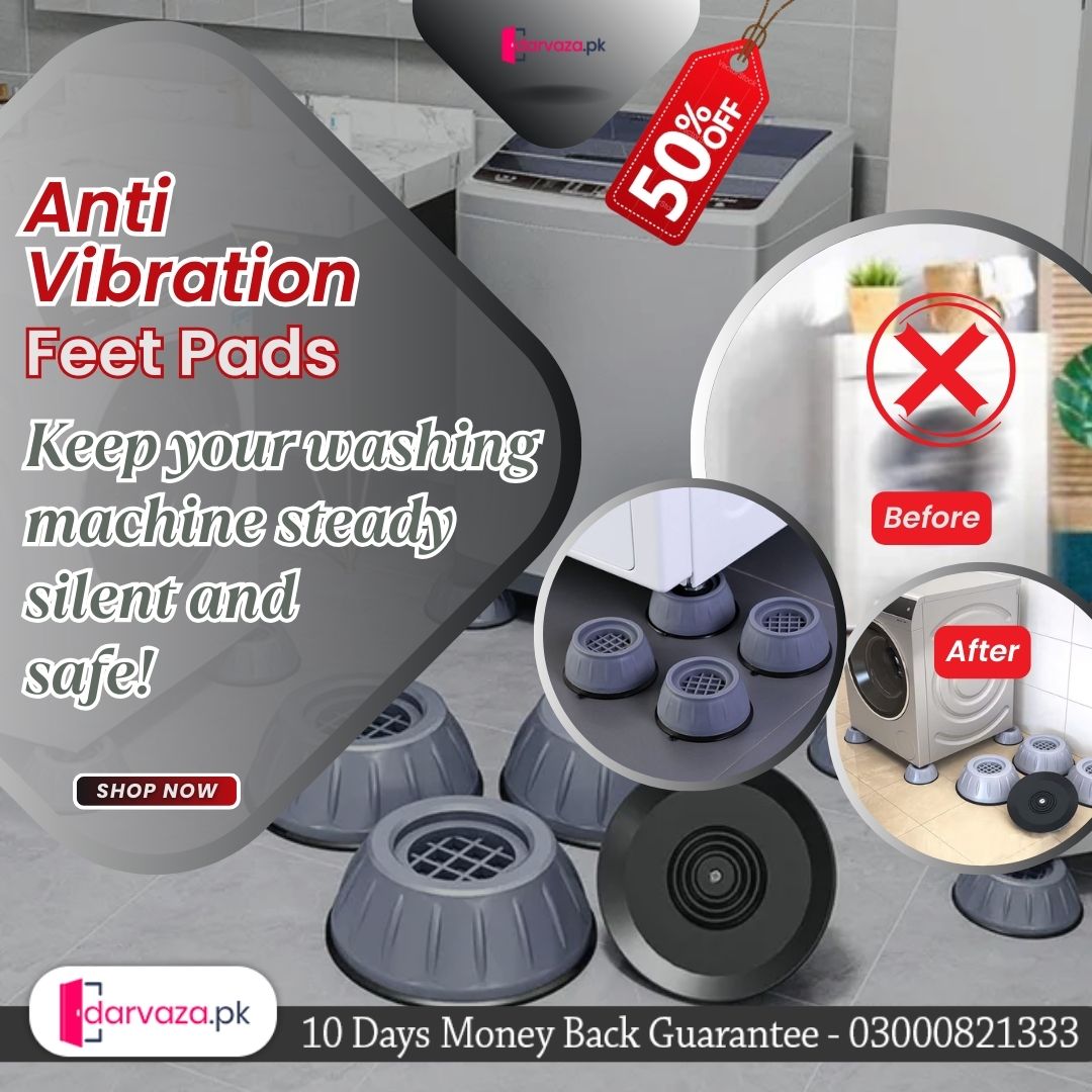 Pack Of 4 Anti Vibration Feet Pads Washing Machine Shock Absorption Rubber Mat Anti-Vibration Pad Dryer Non-Slip Pad